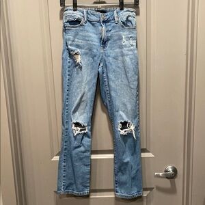 RACHEL Rachel Roy Distressed Straight Leg Jeans Size 4